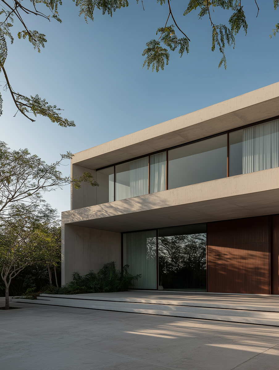 Modern minimalist villa